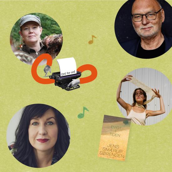 Collage med fotos af medvirkende ved efterårets arrangementer