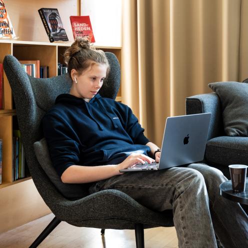 Herfølge Bibliotek. Foto: Trine Sand Skjøldberg